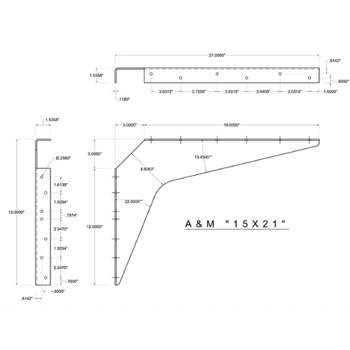 BRACKET-15X21-BLACK - image 2