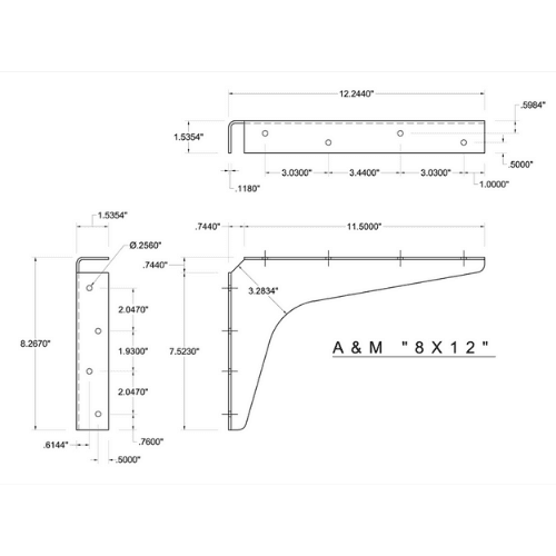 BRACKET-8X12-STAINLESS STEEL - image 4